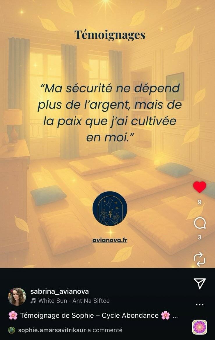 Capture Instagram Témoignage Sophie 2
